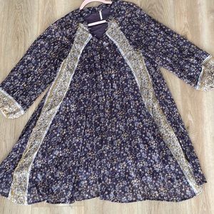Free People boho midi floral dress